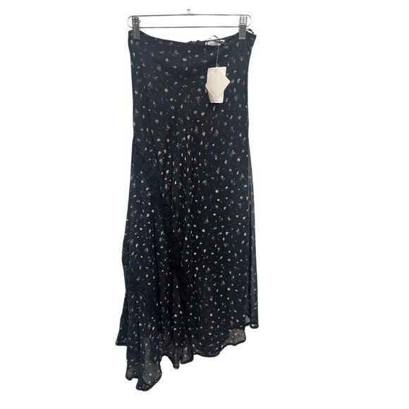Ghospell Floral Midi Skirt Black - Picture 1 of 7
